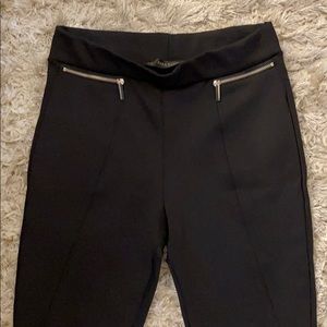 ZARA BASIC BLACK HIGH WAISTED LEGGINGS